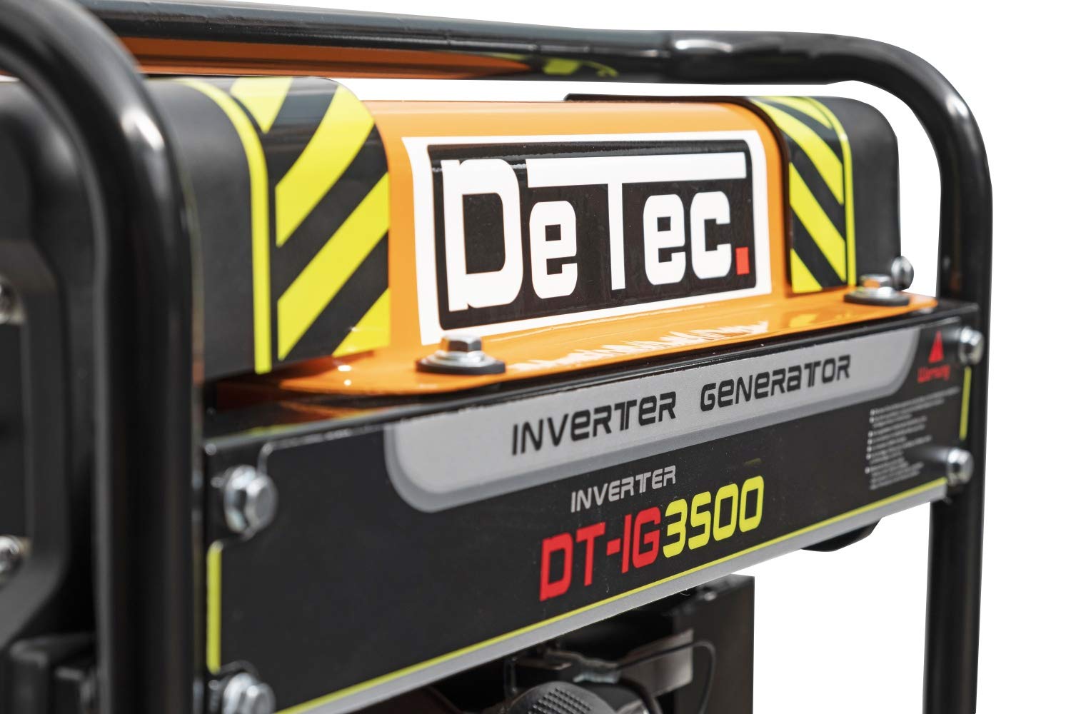 DeTec. Inverter Stromerzeuger 3,5 kW - Benzin Stromgenerator 230V + 12V | Backup Notstromaggregat leise und sparsam | Digital-Inverter Generator