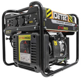 DeTec. Inverter Stromerzeuger 3,5 kW - Benzin Stromgenerator 230V + 12V | Backup Notstromaggregat leise und sparsam | Digital-Inverter Generator