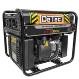 DeTec. Inverter Stromerzeuger 3,5 kW - Benzin Stromgenerator 230V + 12V | Backup Notstromaggregat leise und sparsam | Digital-Inverter Generator